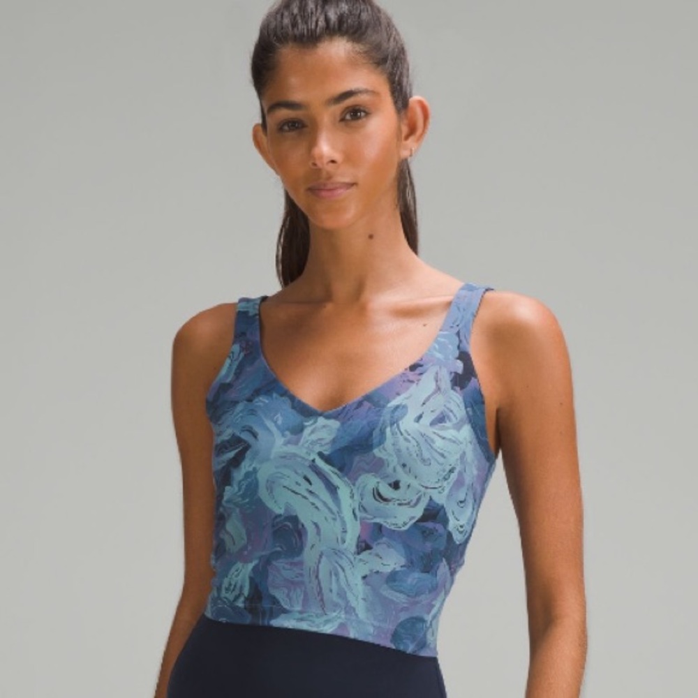 lululemon athletica Blue and Purple Tank Top